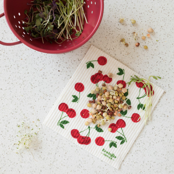 Swedish Dishcloth - Cherries