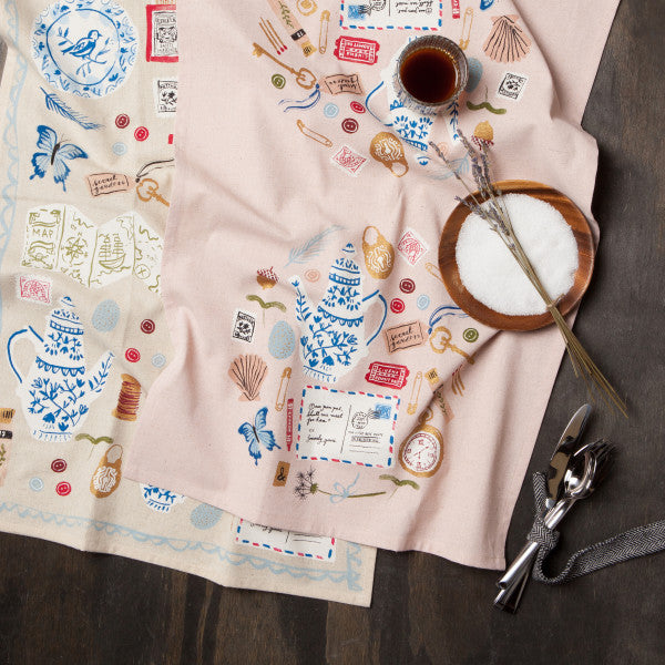 Finders Keepers Circles Tea Towel