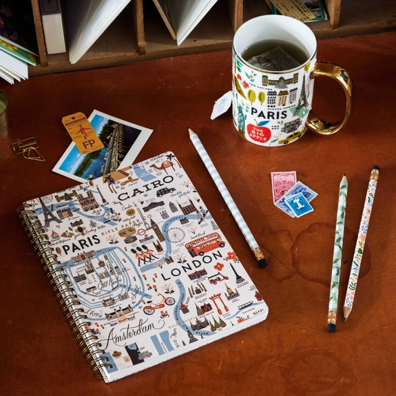 Rifle Paper Co Spiral Notebook - Bon Voyage