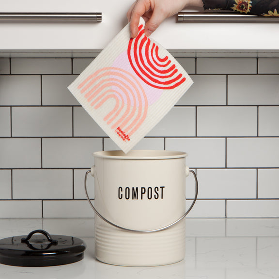 Swedish Dishcloth - Contour White