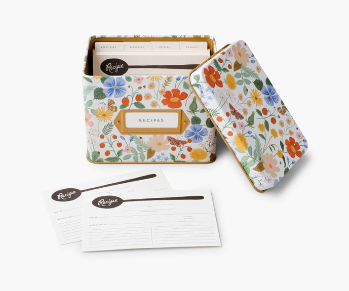 Rifle Paper Co Recipe Box - Strawberry Fields