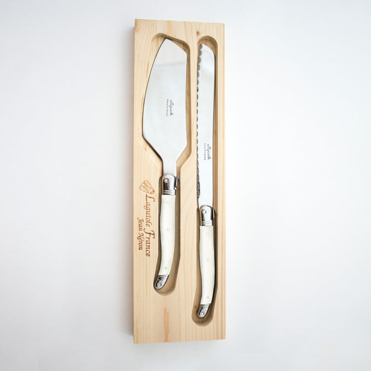 Laguiole Cake Set - Ivory