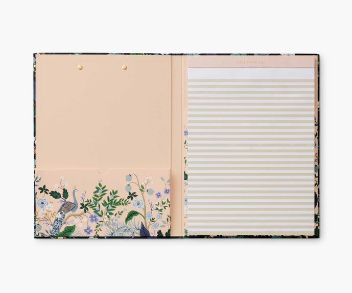 Rifle Paper Co Clipfolio - Peacock