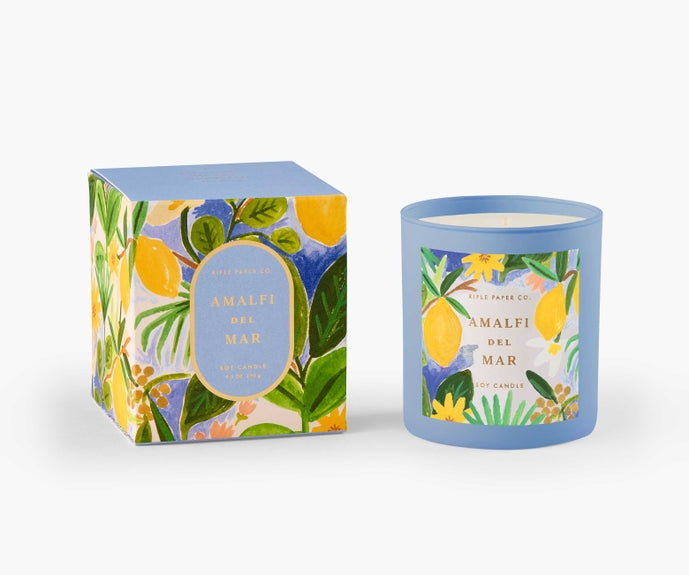 Rifle Paper Co Glass Candle - Amalfi del Mar