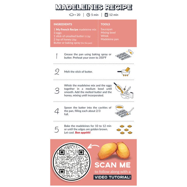 Madeleine Baking Mix