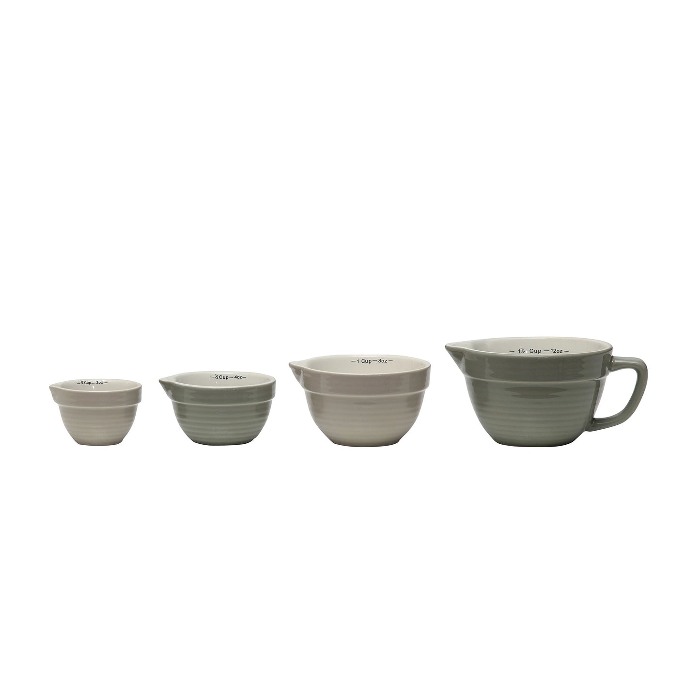 Batter Bowl Measuring Cups - Greys