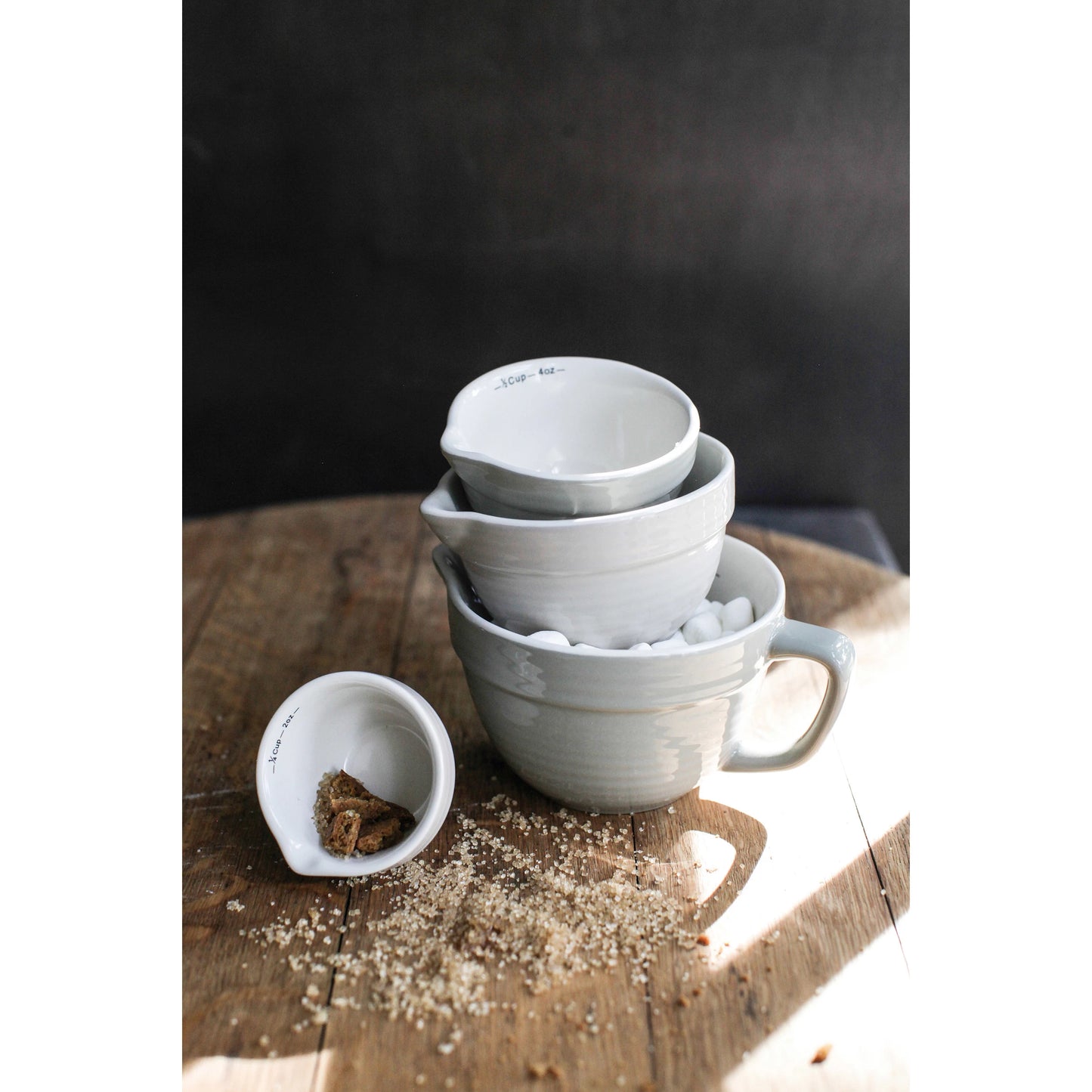 Batter Bowl Measuring Cups - Greys