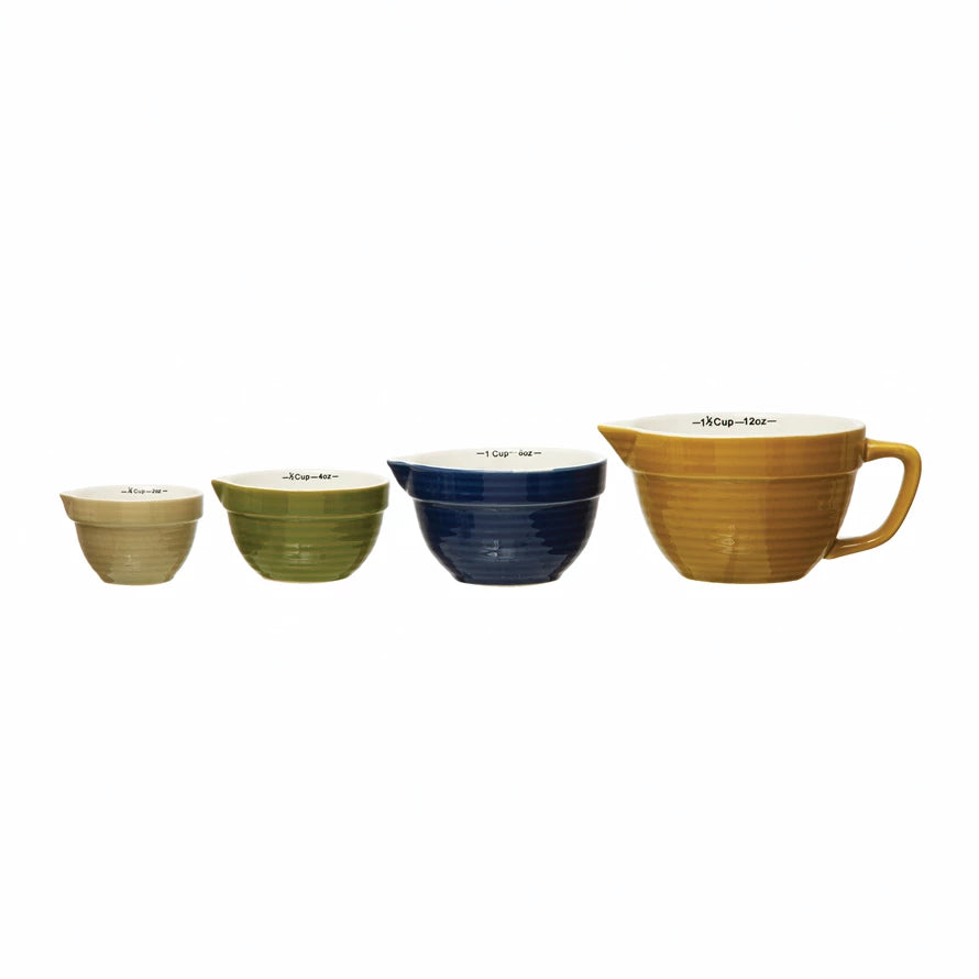 Batter Bowl Measuring Cups - Earth Tones