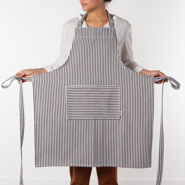 Chef Apron - Pinstripe Black