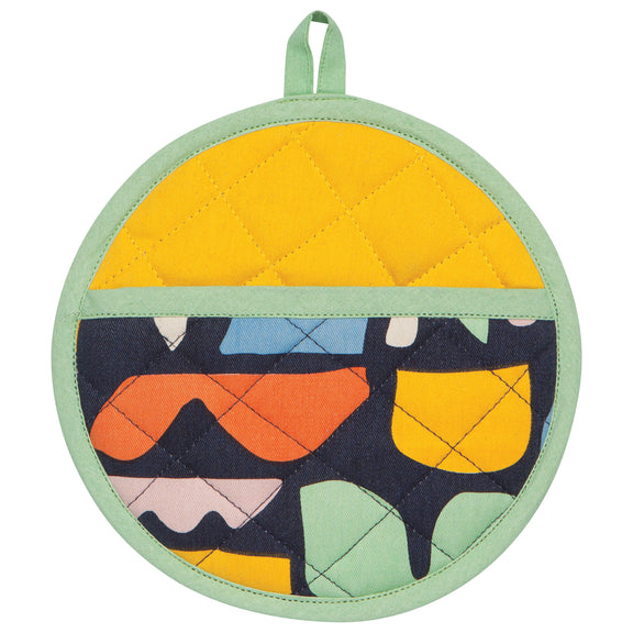 Pot Holder Oven Mitt Set - Doodle