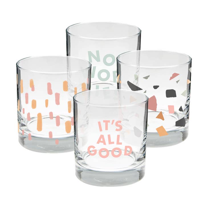 Its All Good Rocks Glass