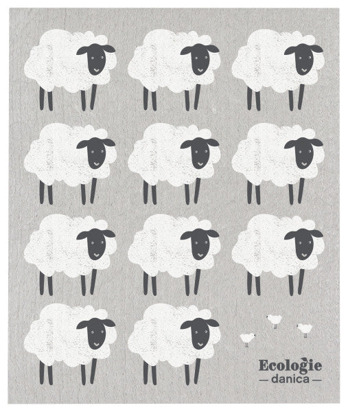 Swedish Dishcloth - Counting Sheep