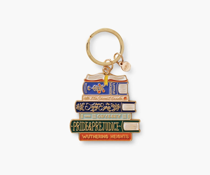 Rifle Paper Co Enamel Keychain - Book Club