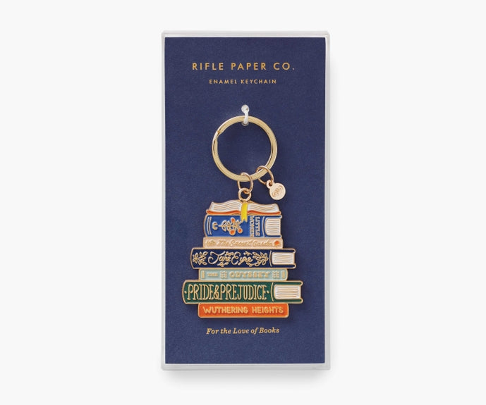 Rifle Paper Co Enamel Keychain - Book Club