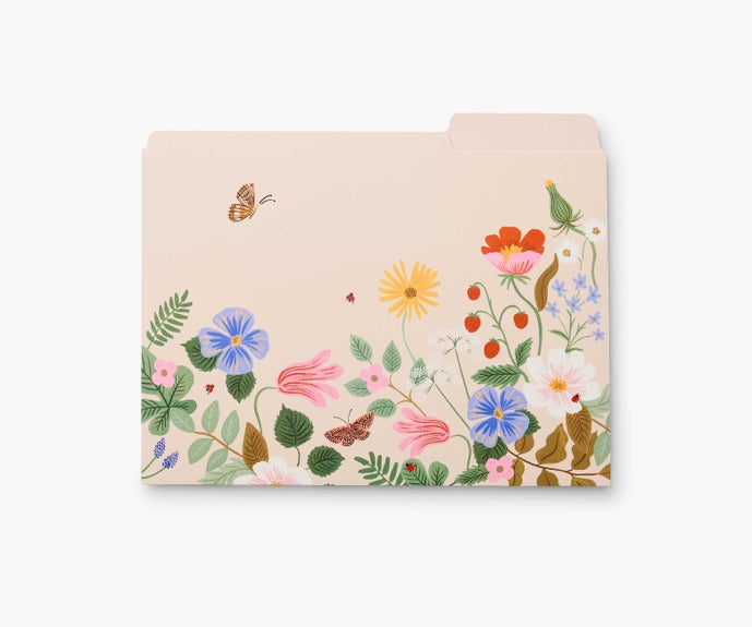 Rifle Paper Co File Folder Set - Strawberry Fields