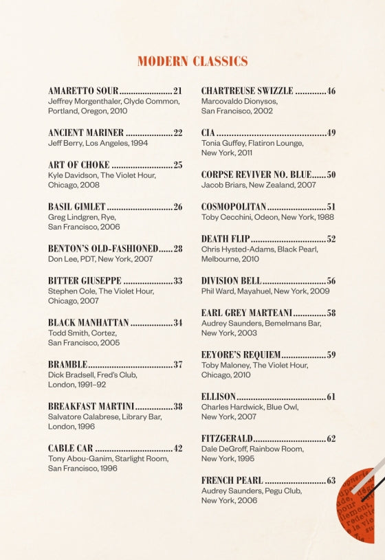 Modern Classic Cocktails
