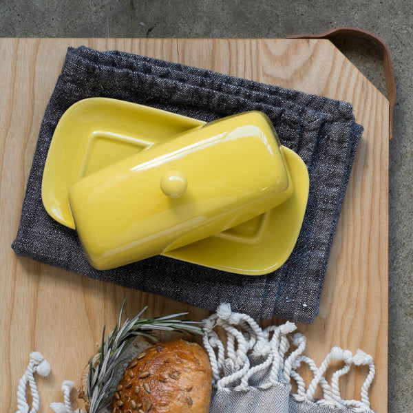 Rectangle Butter Dish - Lemon