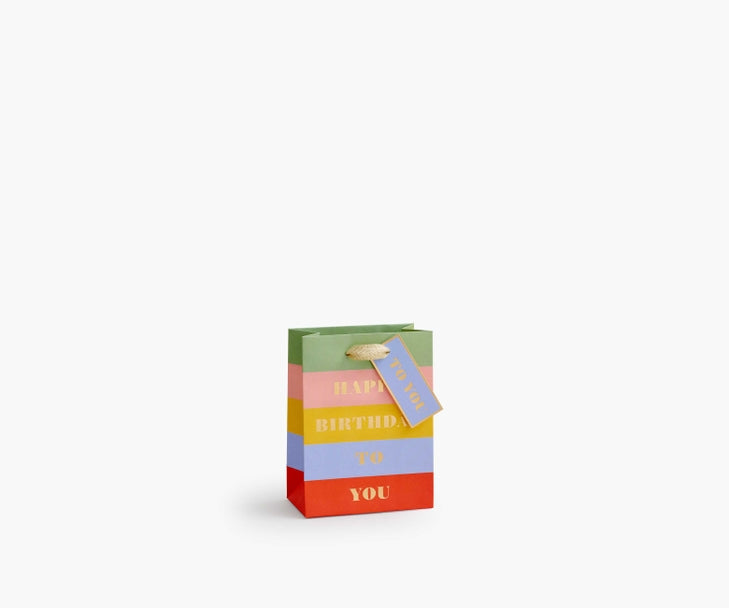 Rifle Paper Co Small Gift Bag - Birthday Wishes