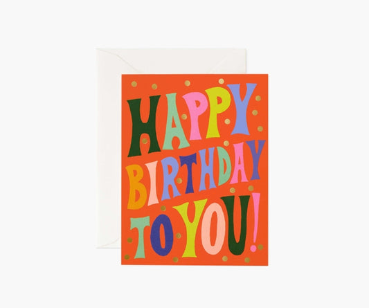 Rifle Paper Co Card - Groovy Birthday