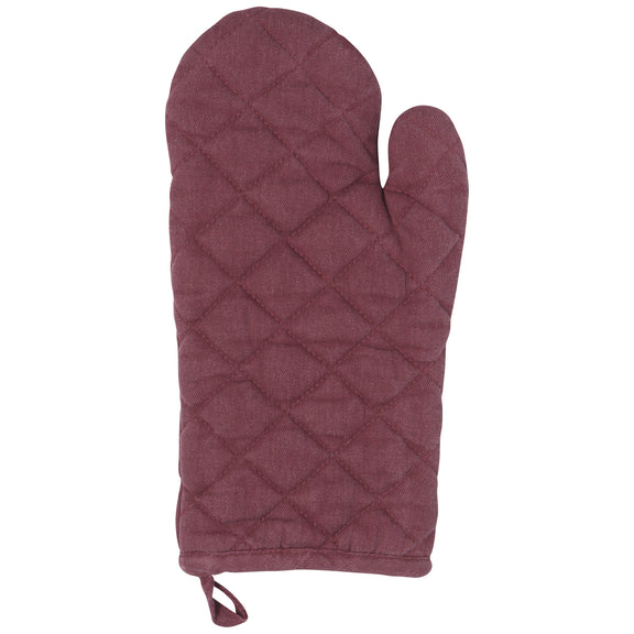 Pot Holder Oven Mitt Set - Wine