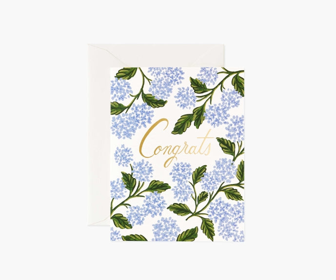 Rifle Paper Co Card - Hydrangea Congrats