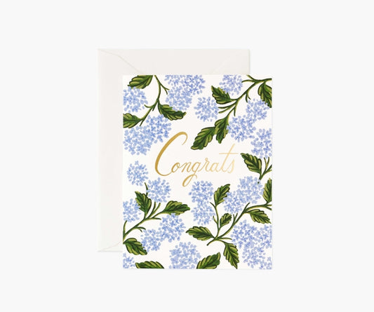 Rifle Paper Co Card - Hydrangea Congrats