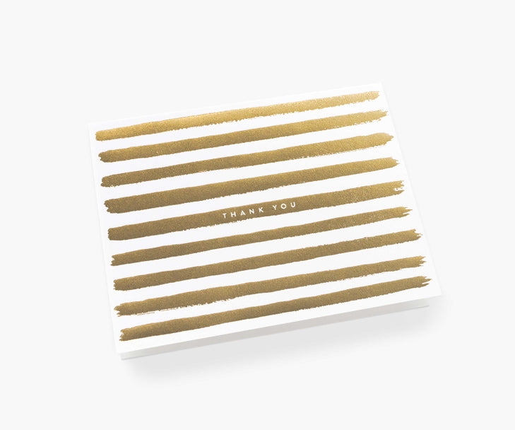 Rifle Paper Co Card - Gold Stripes