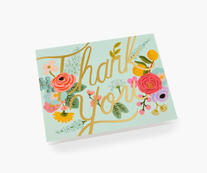 Rifle Paper Co Card - Mint Garden Thank You