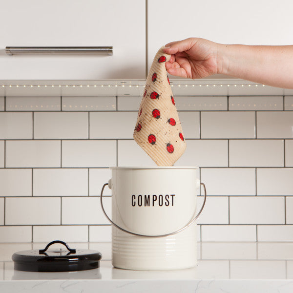 Swedish Dishcloth - Fly Away Ladybug