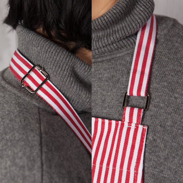 Chef Apron - Pinstripe Red