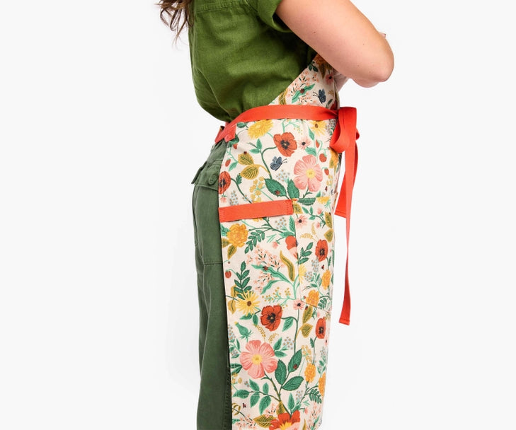 The Essential Apron - Rifle Paper Co Poppy Fields