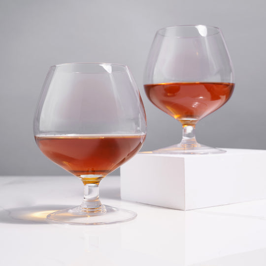 Wingback Brandy Glasses