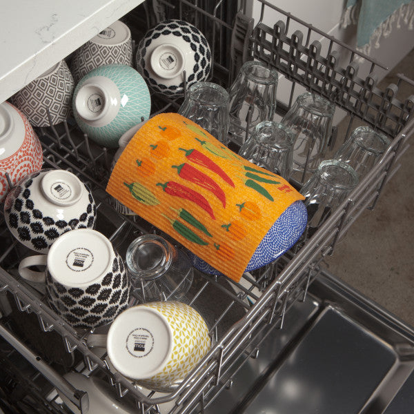 Swedish Dishcloth - Chili Peppers