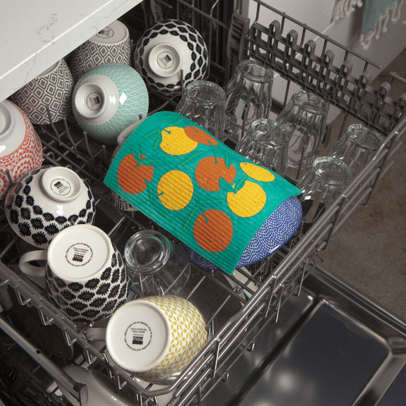 Swedish Dishcloth - Oranges
