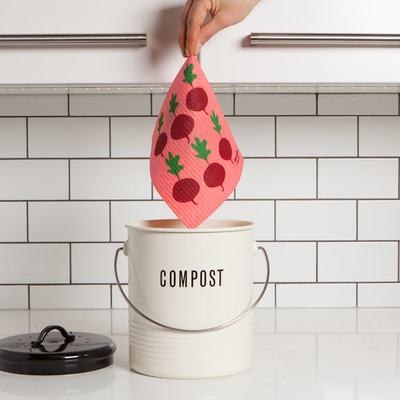 Swedish Dishcloth - Radishes