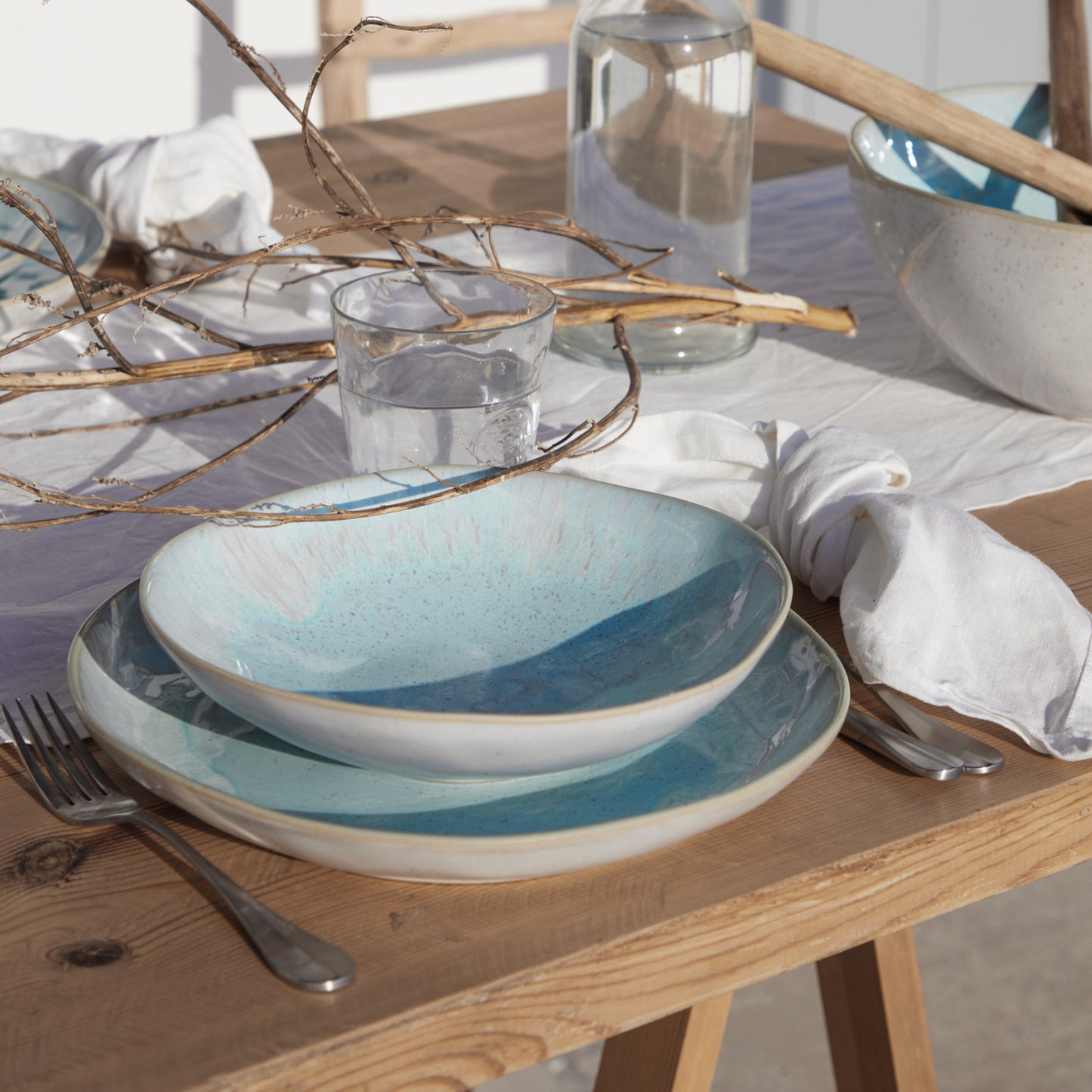 Eivissa 5pc Place Setting - Sea Blue