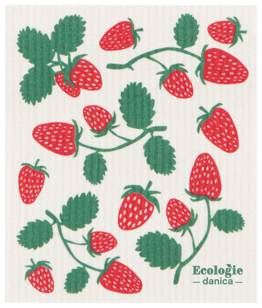 Swedish Dishcloth - Strawberries