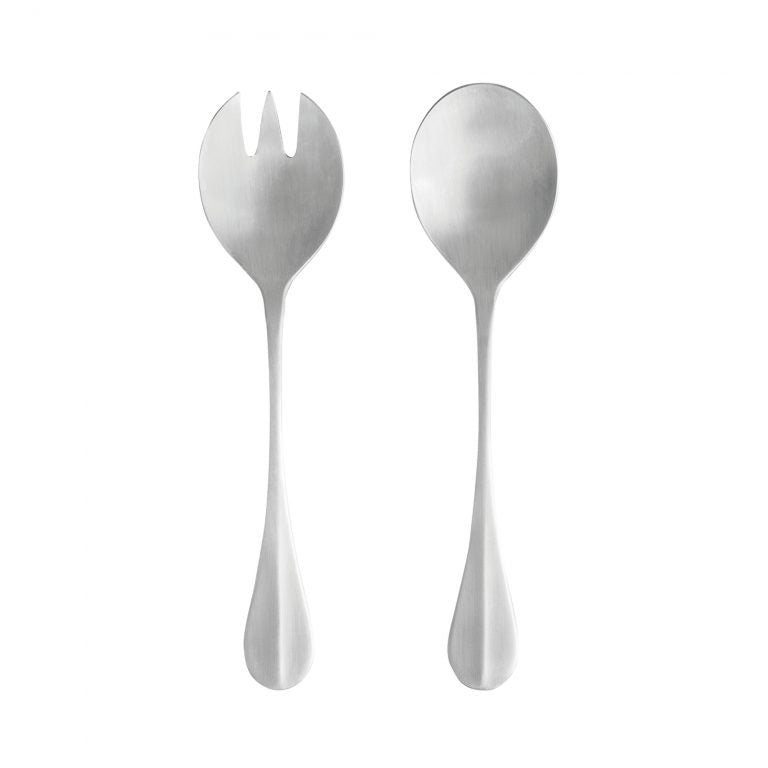 Nau Salad Serving Set - Brushed