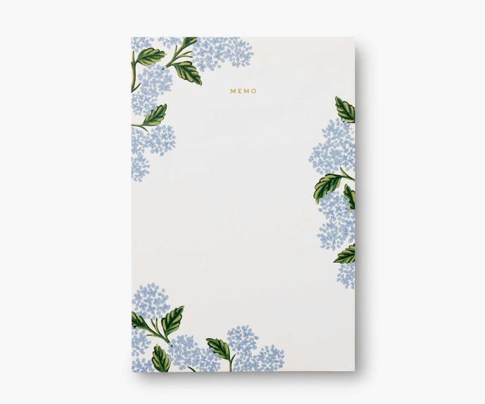 Rifle Paper Co Memo Pad - Hydrangea