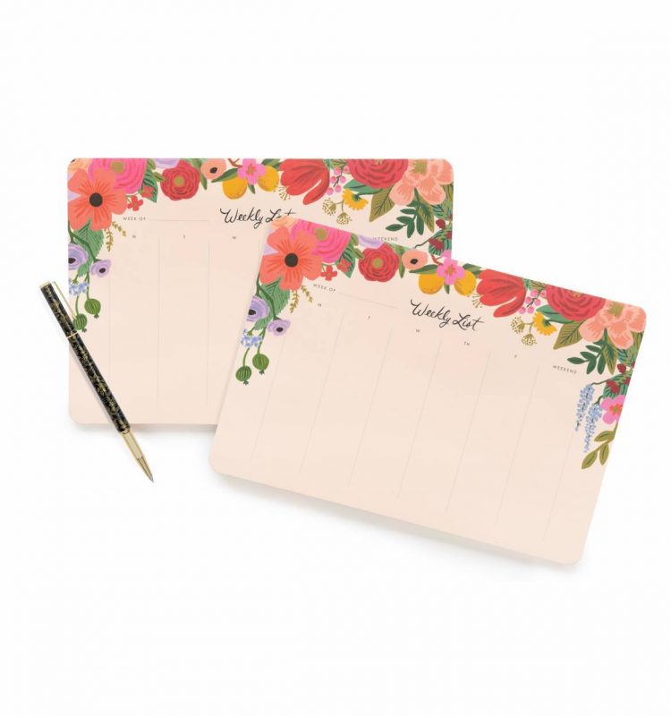 Rifle Paper Co Weekly Desk Pad - Garden Party