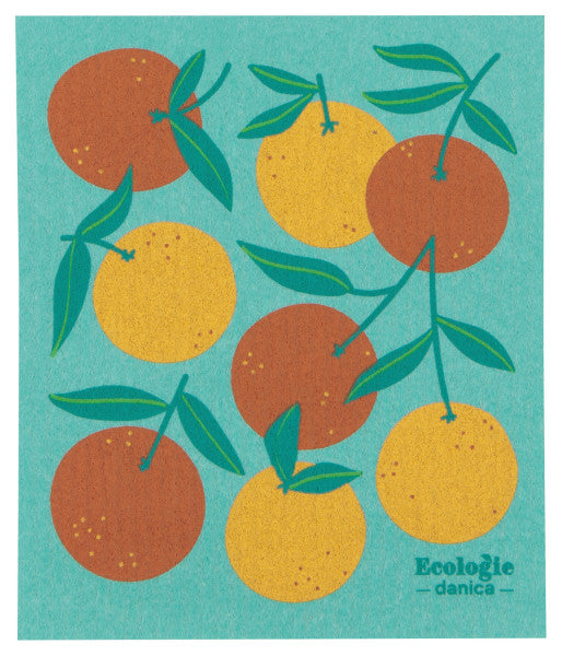 Swedish Dishcloth - Oranges