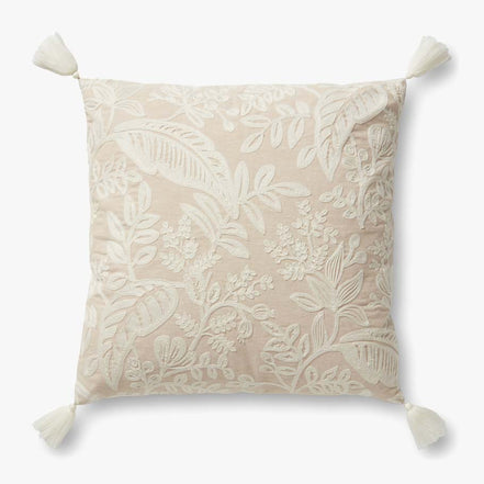 Rifle Paper Co x Loloi Canopy Pillow - Cream & White (Set of 2) - Discontinued