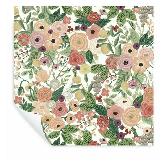 Rifle Paper Co Garden Party Peel & Stick Wallpaper - Burgundy Multi