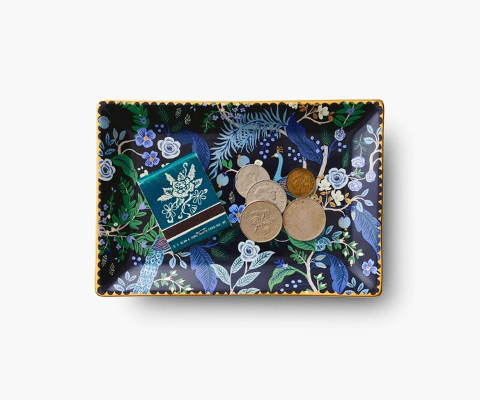 Rifle Paper Co Catchall Tray - Peacock