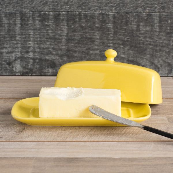 Rectangle Butter Dish - Lemon