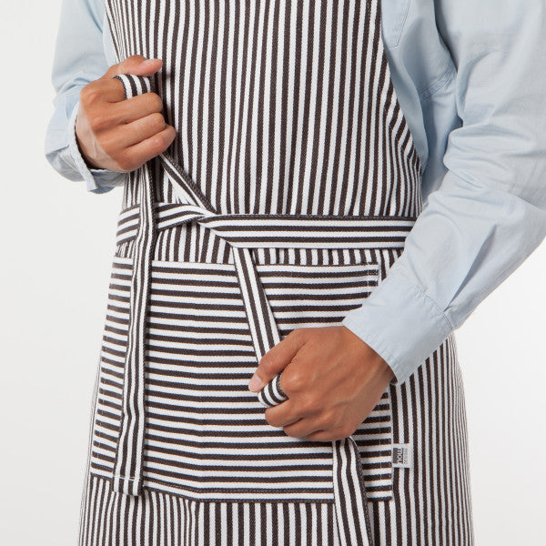 Chef Apron - Pinstripe Black