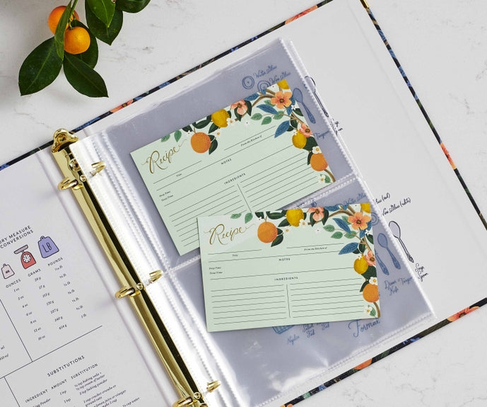 Rifle Paper Co Recipe Cards - Citrus Grove