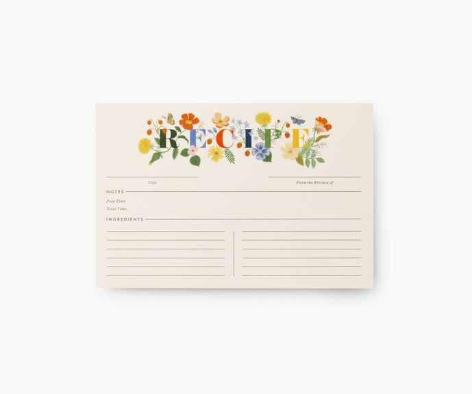Rifle Paper Co Recipe Cards -  Mayfair