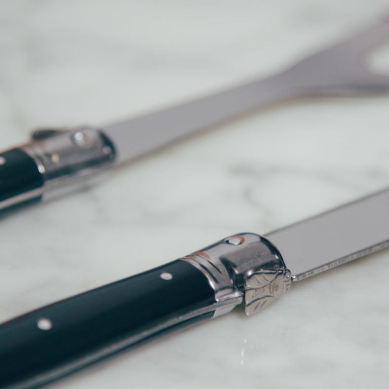 Laguiole Carving Set 2 Piece - Black