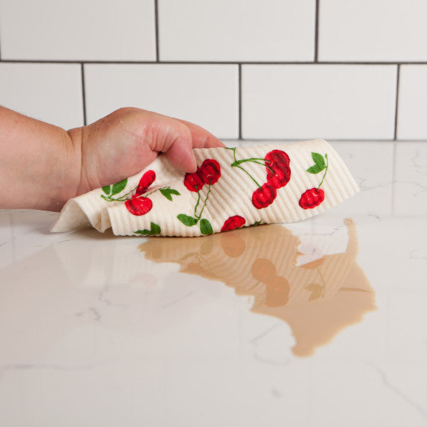 Swedish Dishcloth - Cherries